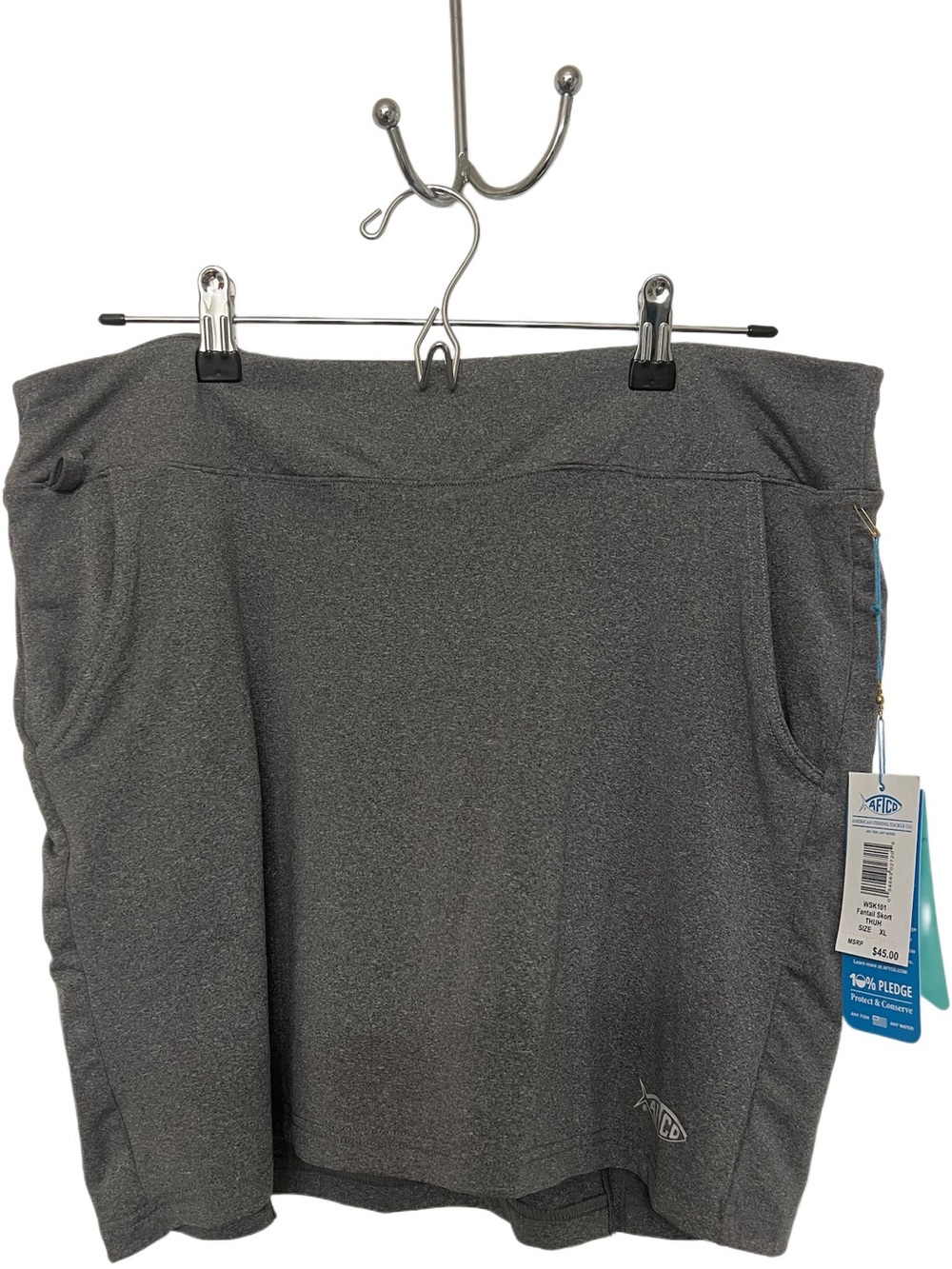 AFTCO Gray Fantail Skort